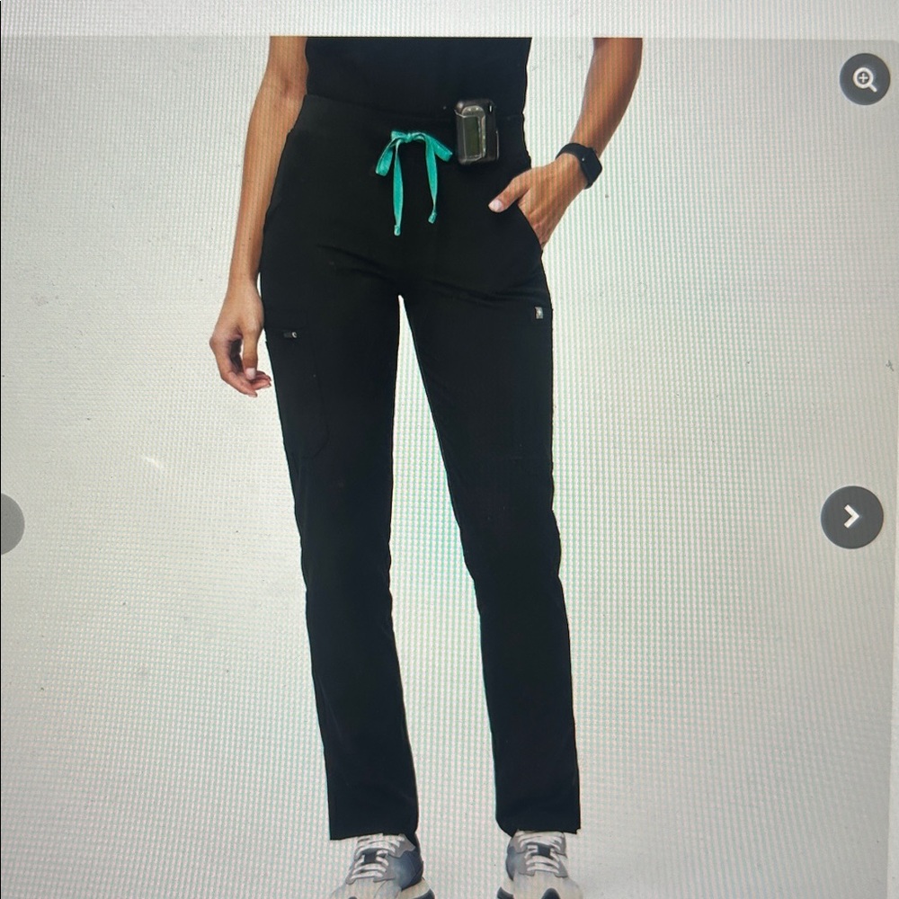 Figs 2.0 Yola High Waisted Skinny Scrub Pants;  Medium Tall